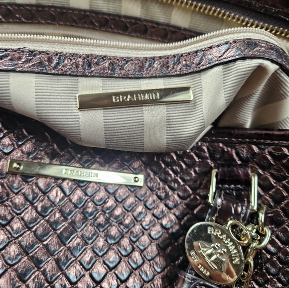 Brahmin Bronze Java Asher Melbourne leather Tote handbag - Picture 12 of 12